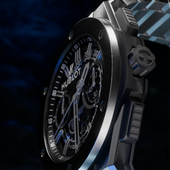 luxury product render Blender Cycles hublot big bang